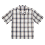 コットン オープンカラー ショートスリーブ シャツ