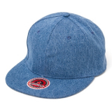 Denim Flat Visor Cap