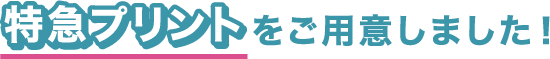 特急プリントをご用意しました！